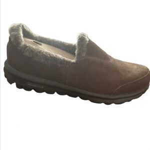 Skechers Brown Fur-Lined Slippers